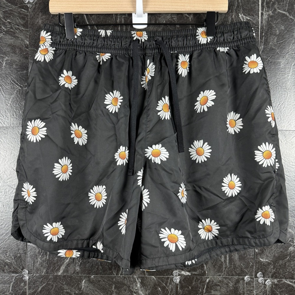 Nike Men's Black Daisy Swim Shorts XL
